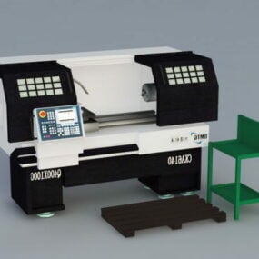 工業用 CNC マシン 3D モデル
