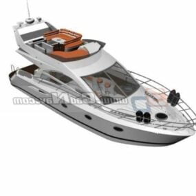 Yacht de croisière de luxe pour motomarines modèle 3D