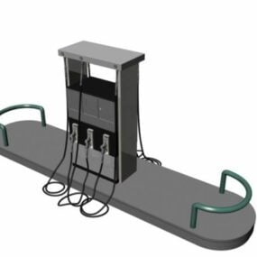 Industrial Cabinet Fuel Dispenser 3d model