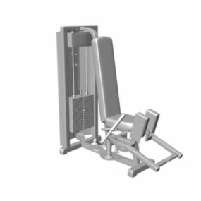 Cable Gym Machine For Leg Extension 3d-modell