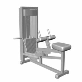 Seated Row Cable Machine Equipment 3d model