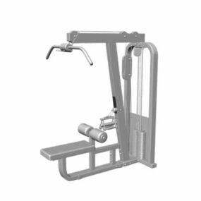 Maszyna do ćwiczeń fitness z wyciągniętą linką Model 3D