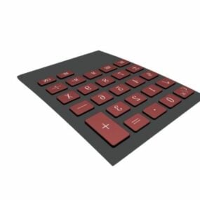 Office Calculator Keyboard 3d model