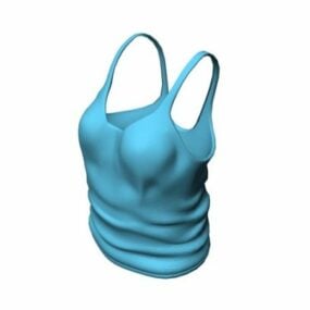 Top na ramiączkach, moda damska Model 3D