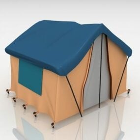 3д модель туристической палатки для кемпинга