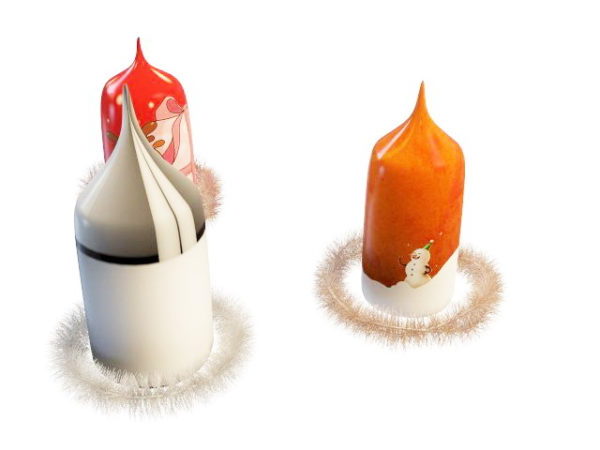 Christmas Candle Ornaments