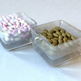 Jelly Beans In Box דגם תלת מימד