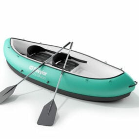 Mô hình 3d chèo thuyền kayak