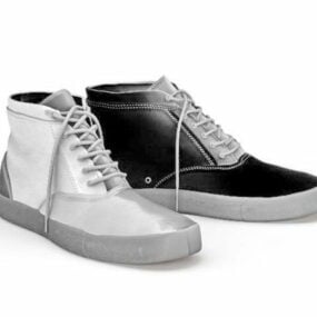 Frau Mode Canvas Sneakers 3D-Modell