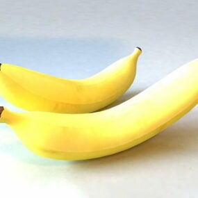 Banane de dessin animé modèle 3D