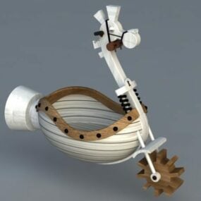 Cartoon Ship Design 3d model