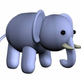 Toy Cartoon Baby Elephant 3d model