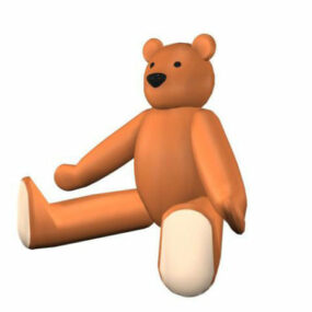 Model 3d Teddy Bear Mainan Terbengkalai