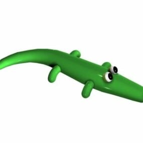 卡通鳄鱼玩具3d模型