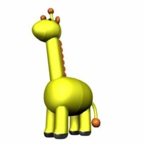 Toy Cartoon Giraffe 3d-modell