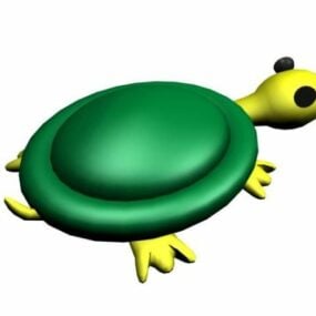 Cartoon Green Turtle Toy 3d model