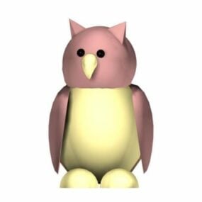 Cartoon Owl Toy 3d model
