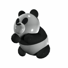 Tegneserie Panda Toy 3d-modell