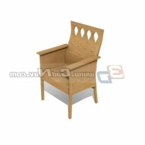 Mẫu ghế chạm khắc mô hình 3d
