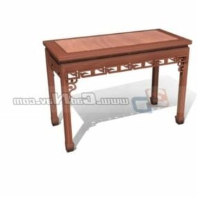Udskårne træmøbler Antikke bord 3d-model