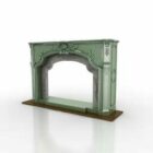 Antique Carved Marble Fireplace