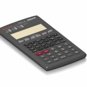 Model 3d Kalkulator Casio Office