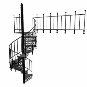楼梯间楼梯室外结构3d模型