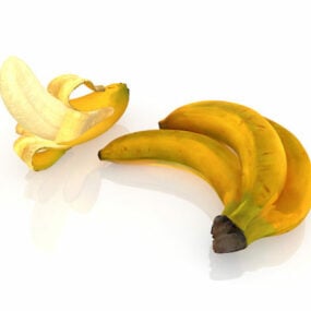 Plátanos Cavendish Fruta modelo 3d