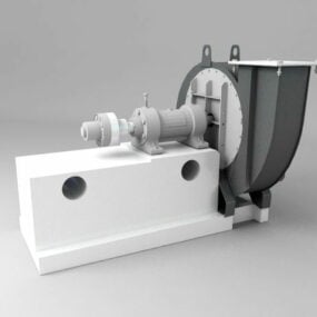 Industriell centrifugalfläkt 3d-modell