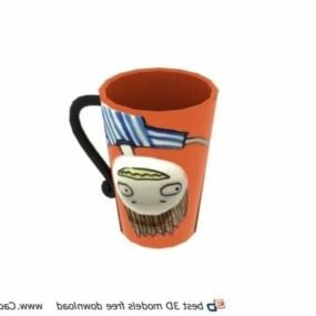 Cartoon Drinking Cup 3d model