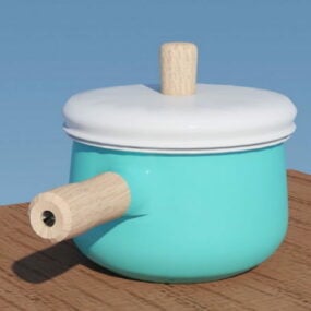 Kuchyňský keramický hrnec 3D model
