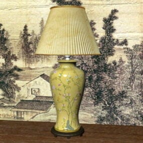 Ceramic Vase Bedroom Table Lamp 3d model
