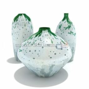 Dekorative keramiske vannflasker 3d-modell