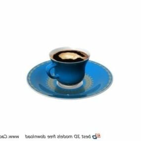 Decorative Ceramic Coffee Cup 3d model