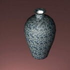 Vecchio vaso decorativo in ceramica