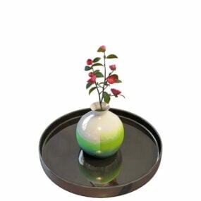 3д модель керамической вазы для цветов домашнего декора