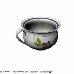 Decorative Milk Cup 3d model