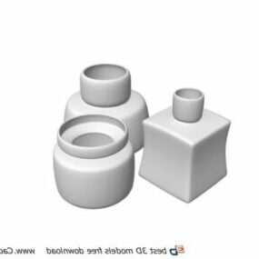 Kitchenware Pot And Cup Tableware 3d model
