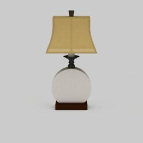 Lámpara de mesa de hotel con base de jarrón de cerámica modelo 3d