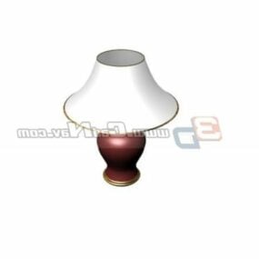 Modello 3d di design della lampada da tavolo in ceramica