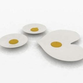Διακόσμηση Κεραμικά Δίσκοι Κεριών 3d μοντέλο