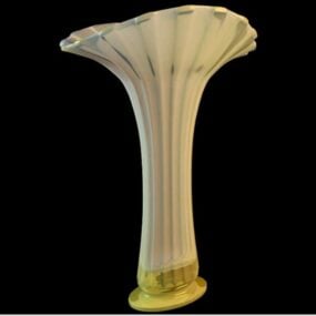 Ceramic Flower Pottery Vase 3d model