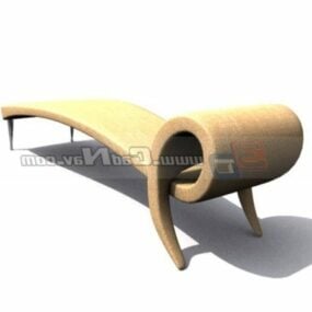 Chaise Lounge Day Bed Furniture 3d model