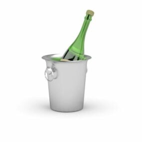Dinning Champagne Ice Bucket 3d model