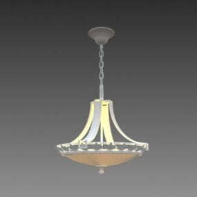 Woonkamer kroonluchter kom hanglamp 3D-model