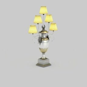 3D model stolních lamp ve stylu domácích dekorací