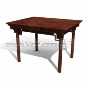 Cherry Wood Table 3d model