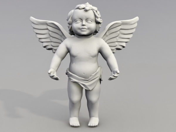 Posąg anioła rzymskiego aniołka