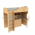 Kids Furniture Wooded Bunk Bed