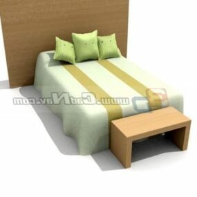 Children Furniture Soft Bed 3d model